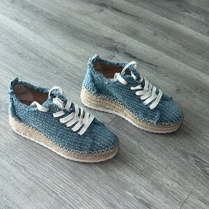ANTONIO MELANI Blue and White Kids Sneakers